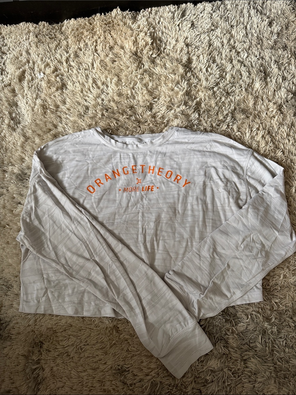 Lululemon Orangetheory Long Sleeve Crop Top